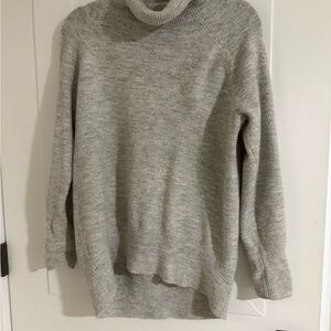 Gray Turtleneck Women's Sweater
